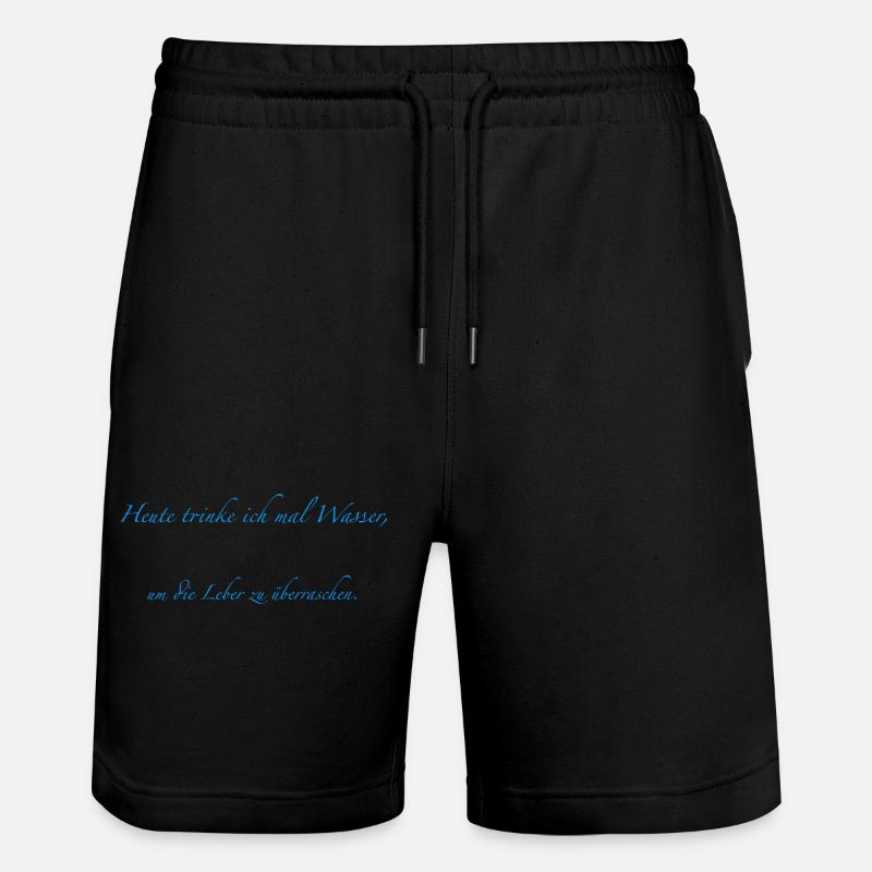 Aujourd’hui je bois - Short de jogging bio TRAINER Stanley/Stella unisexe - noir