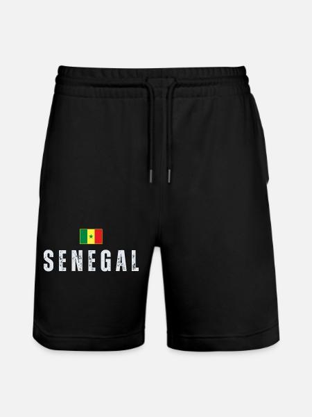 Drapeau sénégalais, fier Sénégalais - Short de jogging bio TRAINER Stanley/Stella unisexe - noir