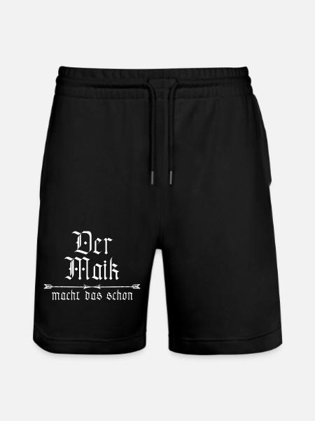 Maik le fait déjà - Short de jogging bio TRAINER Stanley/Stella unisexe - noir