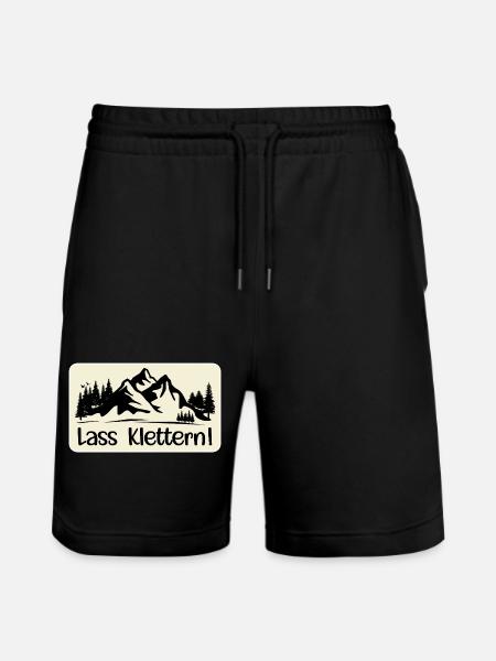 HOBBY KLETTERN BERGE - Stanley/Stella Unisex Bio Joggingshorts Trainer - Schwarz