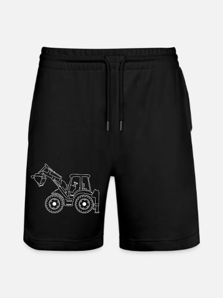 Excavator - Stanley/Stella Trainer Unisex Organic Jogging Shorts - black