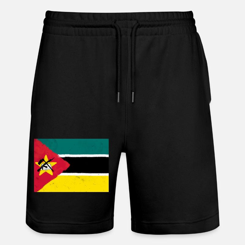 Drapeau du Mozambique - Short de jogging bio TRAINER Stanley/Stella unisexe - noir