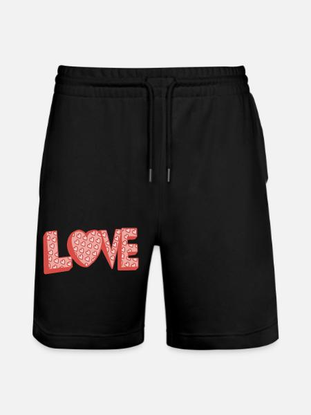 Amour de style rétro - Short de jogging bio TRAINER Stanley/Stella unisexe - noir
