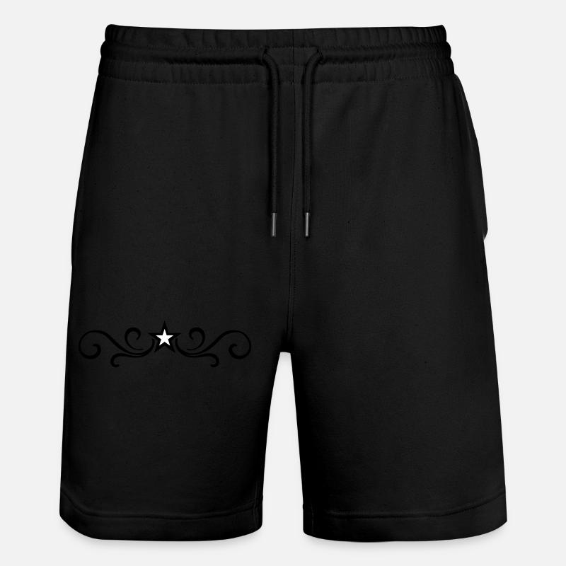 Ornament Element Line - Stanley/Stella Trainer Unisex Organic Jogging Shorts - black
