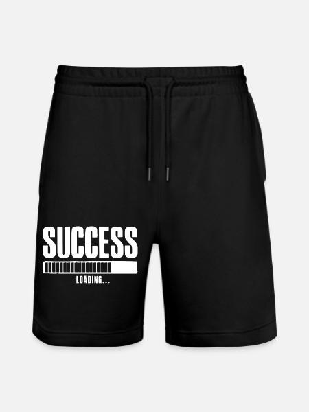 Success Loading Online Business Affiliate - Stanley/Stella Trainer Unisex Organic Jogging Shorts - black