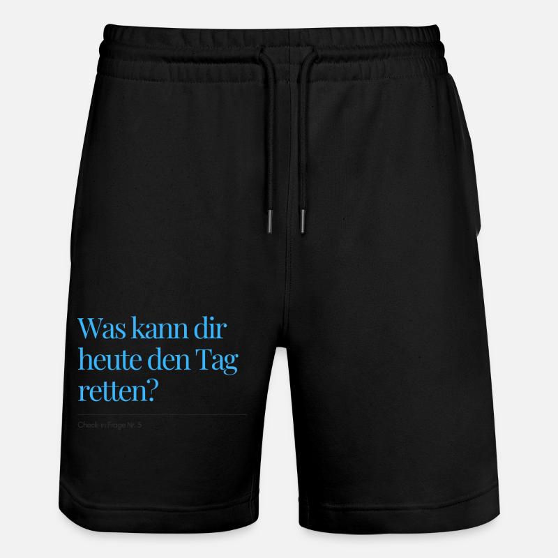 Check-in Question No. 5 - Stanley/Stella Trainer Unisex Organic Jogging Shorts - black
