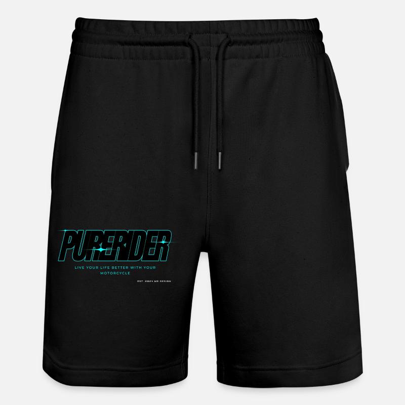 Neon Purerider x MR DESIGN - Short de jogging bio TRAINER Stanley/Stella unisexe - noir
