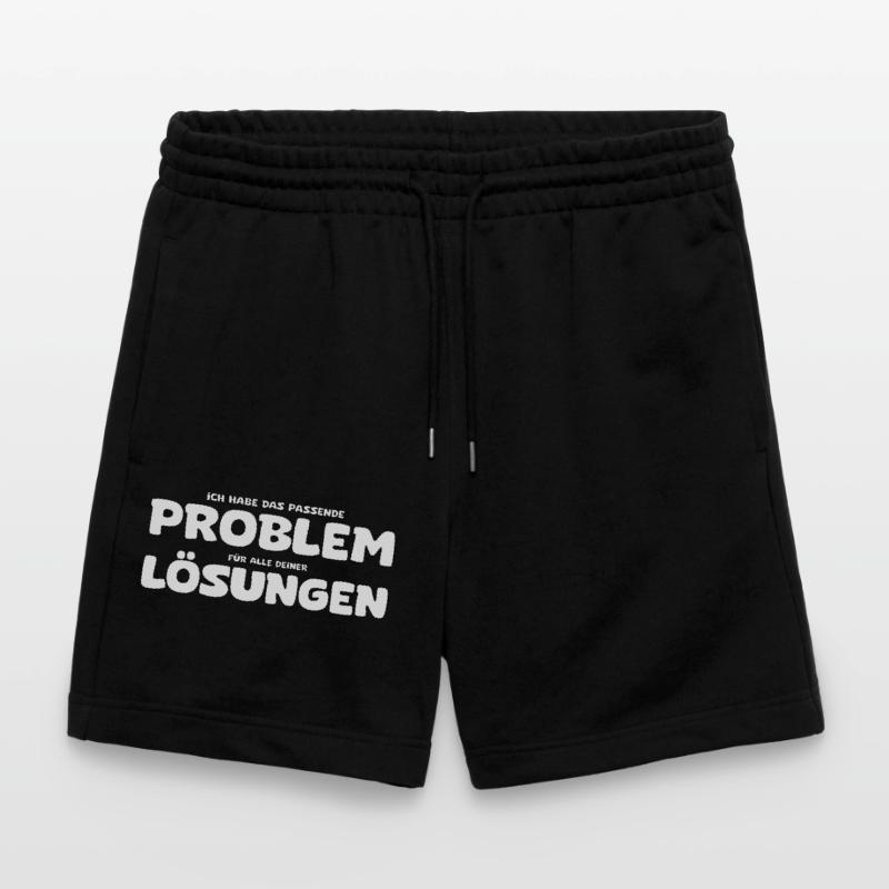 Funny Problem and Solution Saying Stanley/Stella Trainer Unisex Organic Jogging Shorts