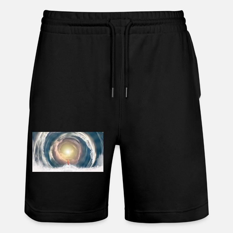 Faisceau de lumière céleste - Short de jogging bio TRAINER Stanley/Stella unisexe - noir