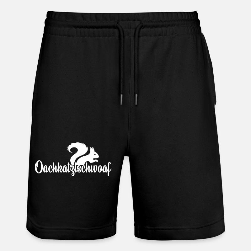 Oachkatzlschwoaf - Short de jogging bio TRAINER Stanley/Stella unisexe - noir