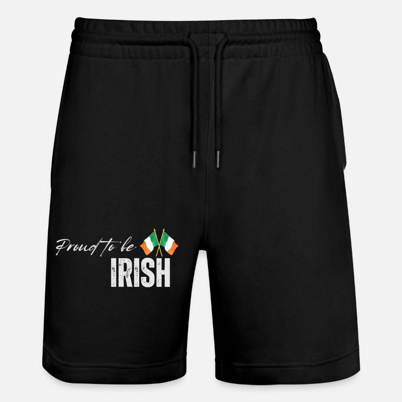 Fierté irlandaise, j’aime l’Irlande - Short de jogging bio TRAINER Stanley/Stella unisexe - noir