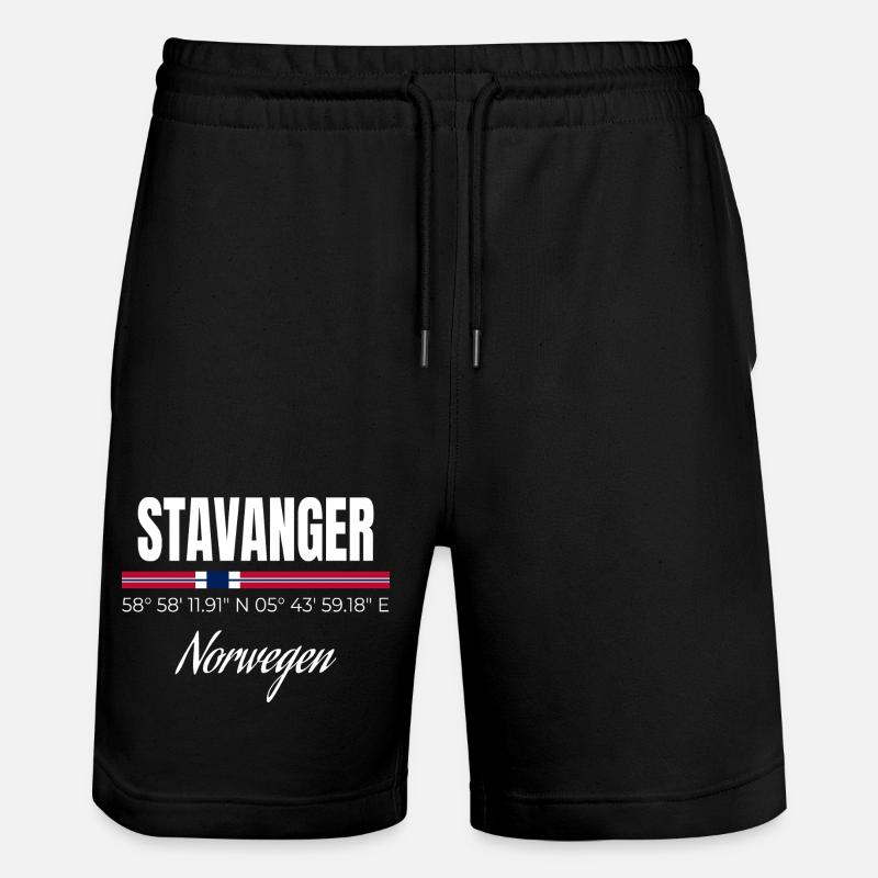Stavanger - Stanley/Stella Unisex Bio Joggingshorts Trainer - Schwarz