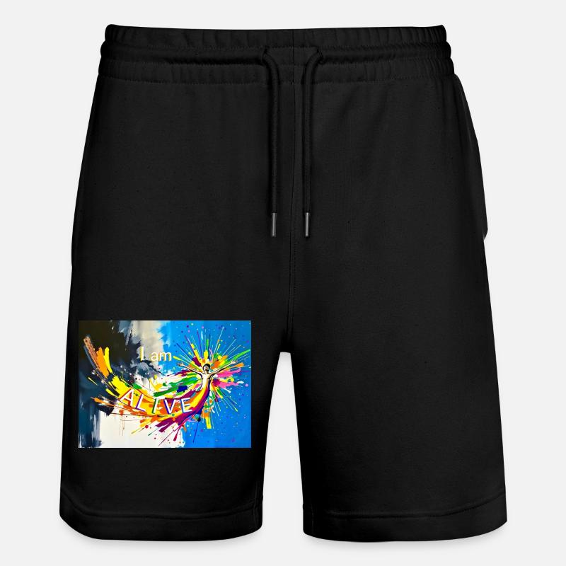 Alive - Short de jogging bio TRAINER Stanley/Stella unisexe - noir