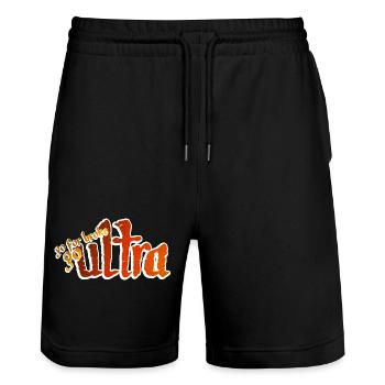 Go For Broke Go Ultra - Stanley/Stella Unisex Bio Joggingshorts Trainer  - Schwarz - Vorne - Nik (191cm) & Marisol (170cm)