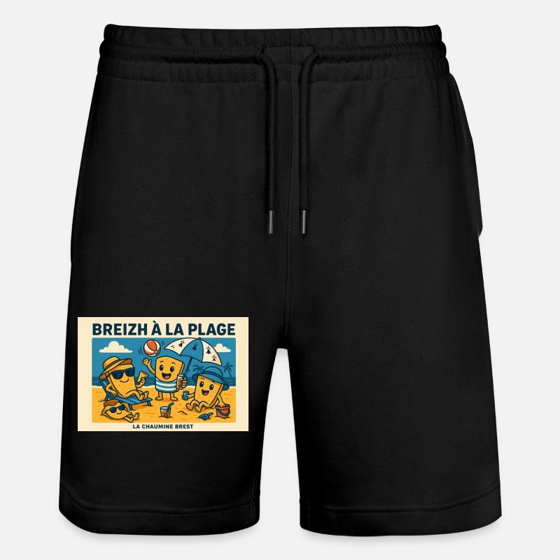 Crêpes à la plage - Short de jogging bio TRAINER Stanley/Stella unisexe - noir