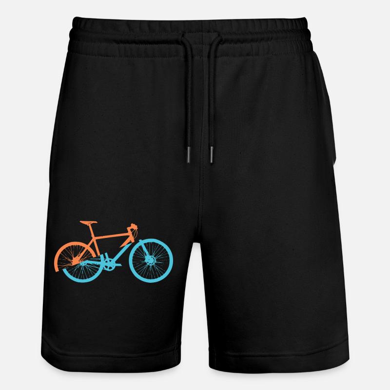 Dynamic bicycle design - Stanley/Stella Trainer Unisex Organic Jogging Shorts - black