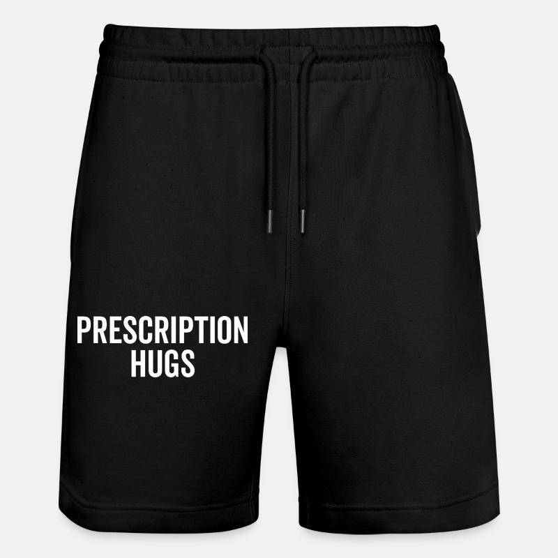 Prescription Hugs - Stanley/Stella Trainer Unisex Organic Jogging Shorts - black