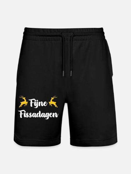 Happy Fissa Days - Stanley/Stella Trainer Unisex Organic Jogging Shorts - black