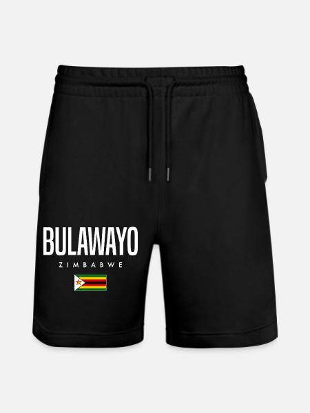 Bulawayo Zimbabwe - Stanley/Stella Trainer Unisex Organic Jogging Shorts - black