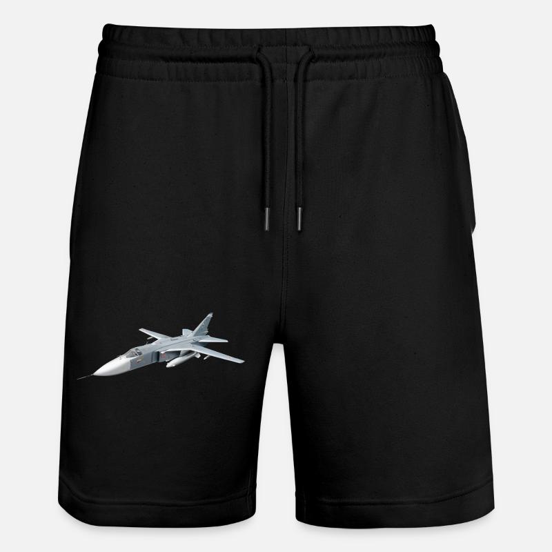 Su-24 - Stanley/Stella Unisex Bio Joggingshorts Trainer  - Schwarz