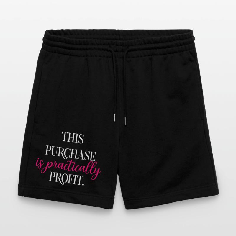 This Purchase Is Practically Profit Funny Math	 Stanley/Stella Trainer Unisex Organic Jogging Shorts