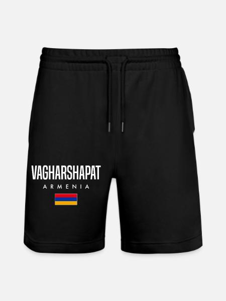 Vagharshapat Armenia - Stanley/Stella Trainer Unisex Organic Jogging Shorts - black