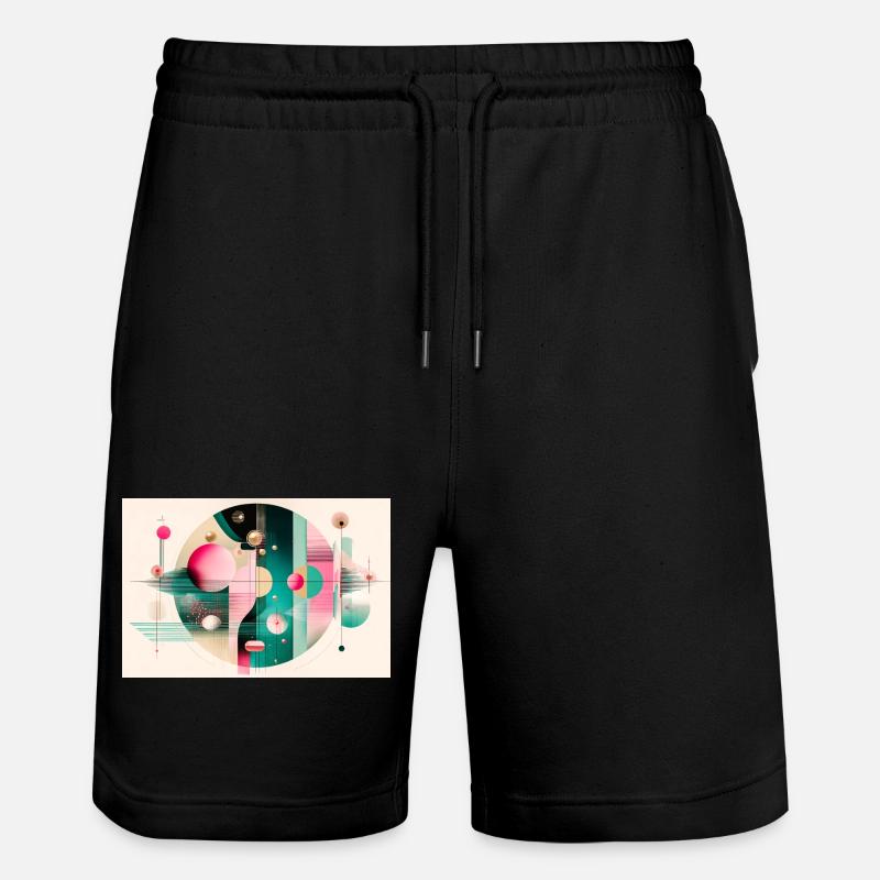 Abstract composition with chromatic flight - Stanley/Stella Trainer Unisex Organic Jogging Shorts - black