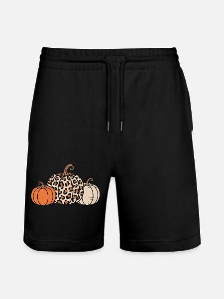 Pumpkins for Halloween - Stanley/Stella Trainer Unisex Organic Jogging Shorts - black