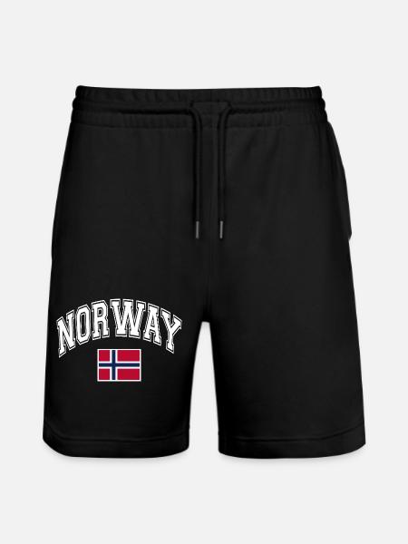 Drapeau de la Norvège - Short de jogging bio TRAINER Stanley/Stella unisexe - noir