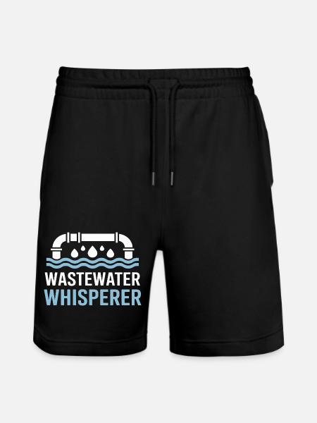Wastewater Whisperer - Water Treatment - Stanley/Stella Trainer Unisex Organic Jogging Shorts - black