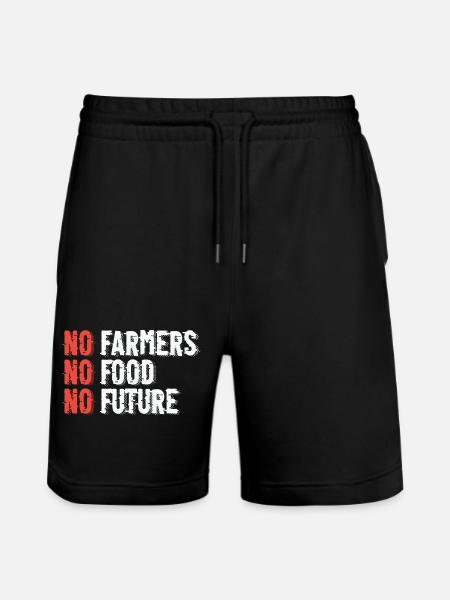 Agricultural future motive - Stanley/Stella Trainer Unisex Organic Jogging Shorts - black