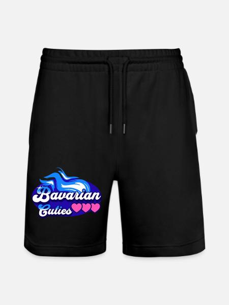 Cute Bavarian girls - Stanley/Stella Trainer Unisex Organic Jogging Shorts - black