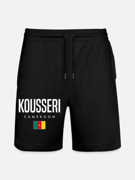 Kousseri Cameroon Cameroonian - Stanley/Stella Trainer Unisex Organic Jogging Shorts - black