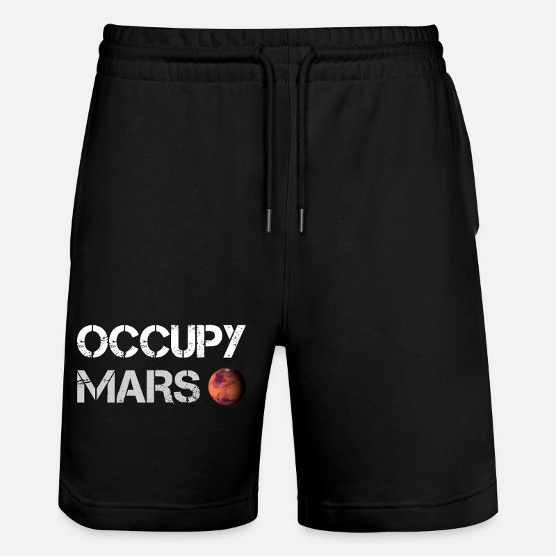 Occupy Mars (Space-X) - Stanley/Stella Unisex Bio Joggingshorts Trainer  - Schwarz