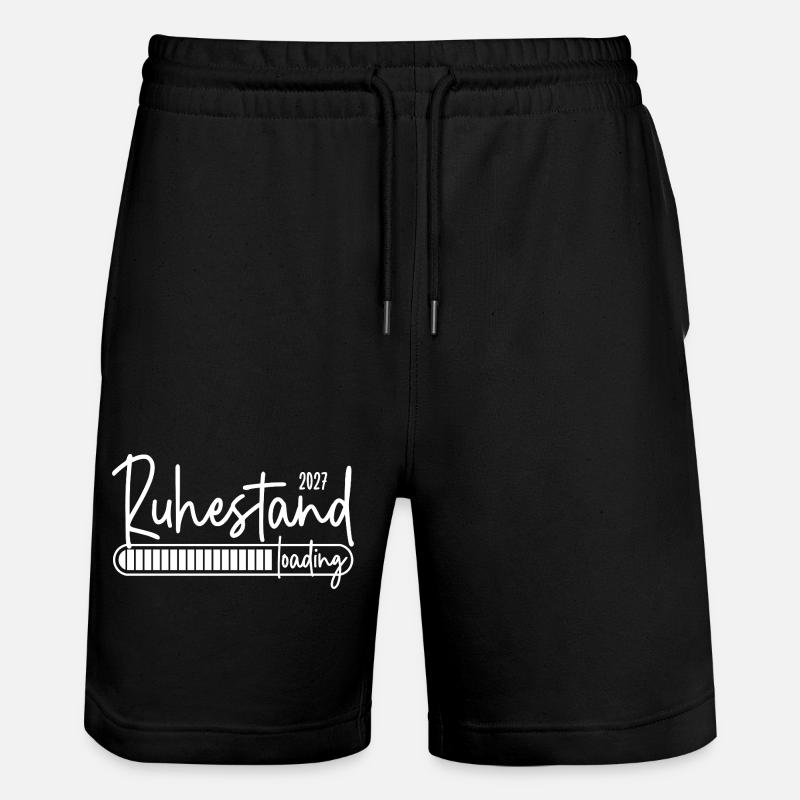 Ruhestand 2027 loading - Stanley/Stella Unisex Bio Joggingshorts Trainer  - Schwarz