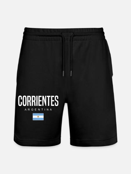 Corrientes Argentina Argentinian - Stanley/Stella Trainer Unisex Organic Jogging Shorts - black