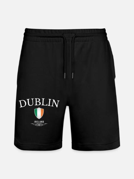 I love Dublin, souvenir Dublin - Stanley/Stella Trainer Unisex Organic Jogging Shorts - black