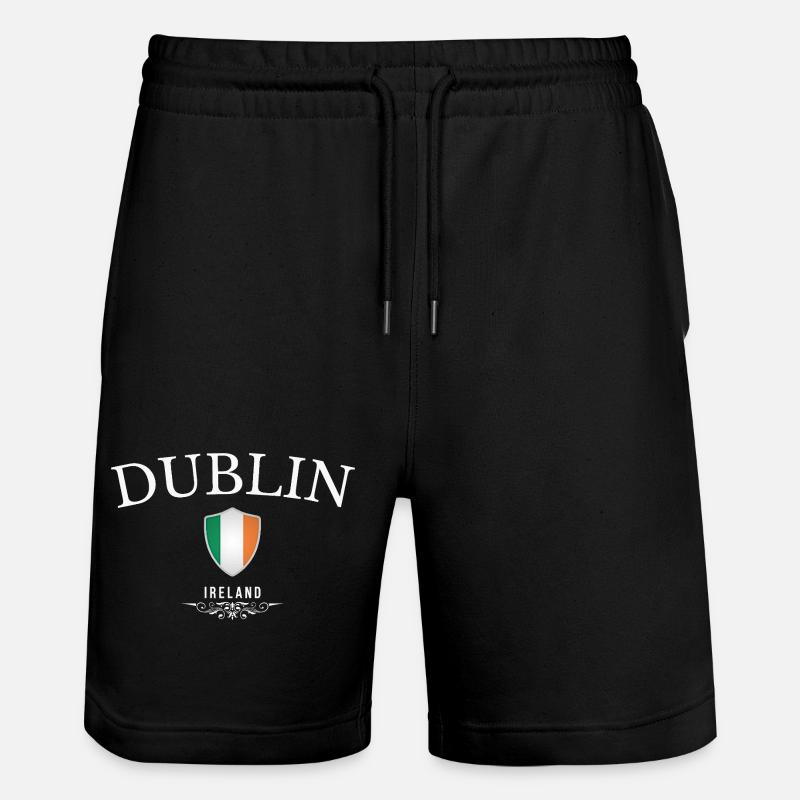 Ich liebe Dublin, Souvenir-Dublin - Stanley/Stella Unisex Bio Joggingshorts Trainer - Schwarz