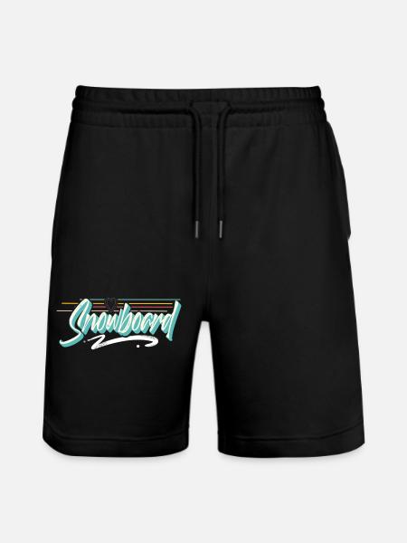 Snowboard - Stanley/Stella Trainer Unisex Organic Jogging Shorts - black