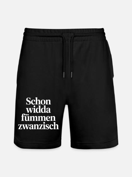 Already Widda Fümmen Zwanzisch 50th birthday - Stanley/Stella Trainer Unisex Organic Jogging Shorts - black