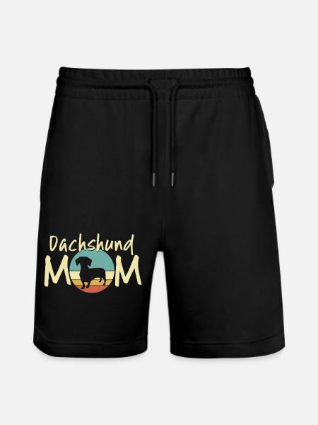 Teckel Lune Mère Design - Short de jogging bio TRAINER Stanley/Stella unisexe - noir