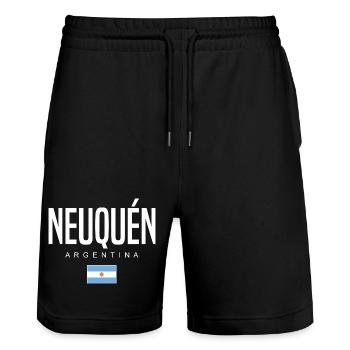 Neuquén Argentine Argentine - Short de jogging bio TRAINER Stanley/Stella unisexe - noir - Devant - Nik (191cm) & Marisol (170cm)