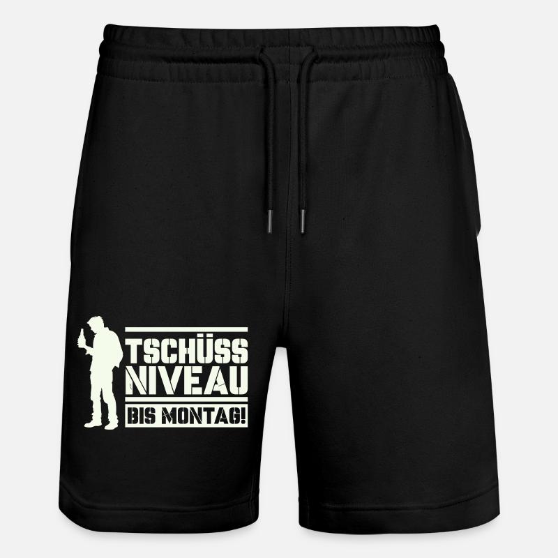 Bye bye level until Monday - Stanley/Stella Trainer Unisex Organic Jogging Shorts - black