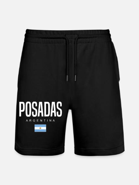 Posadas Argentinien Argentinier - Stanley/Stella Unisex Bio Joggingshorts Trainer  - Schwarz