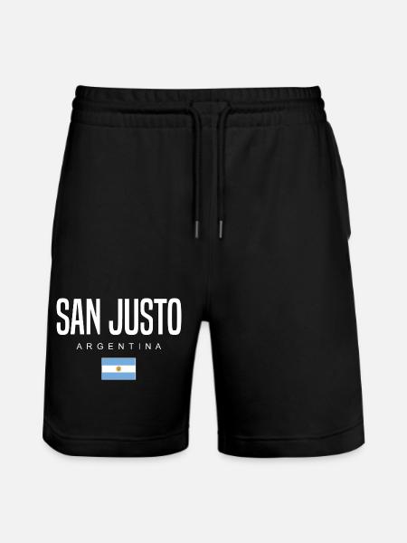 San Justo Argentina Argentinian - Stanley/Stella Trainer Unisex Organic Jogging Shorts - black