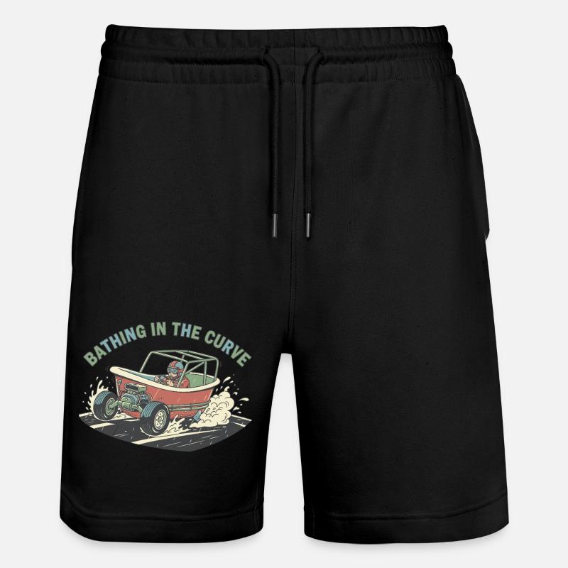 Se baigner dans la courbe - Short de jogging bio TRAINER Stanley/Stella unisexe - noir