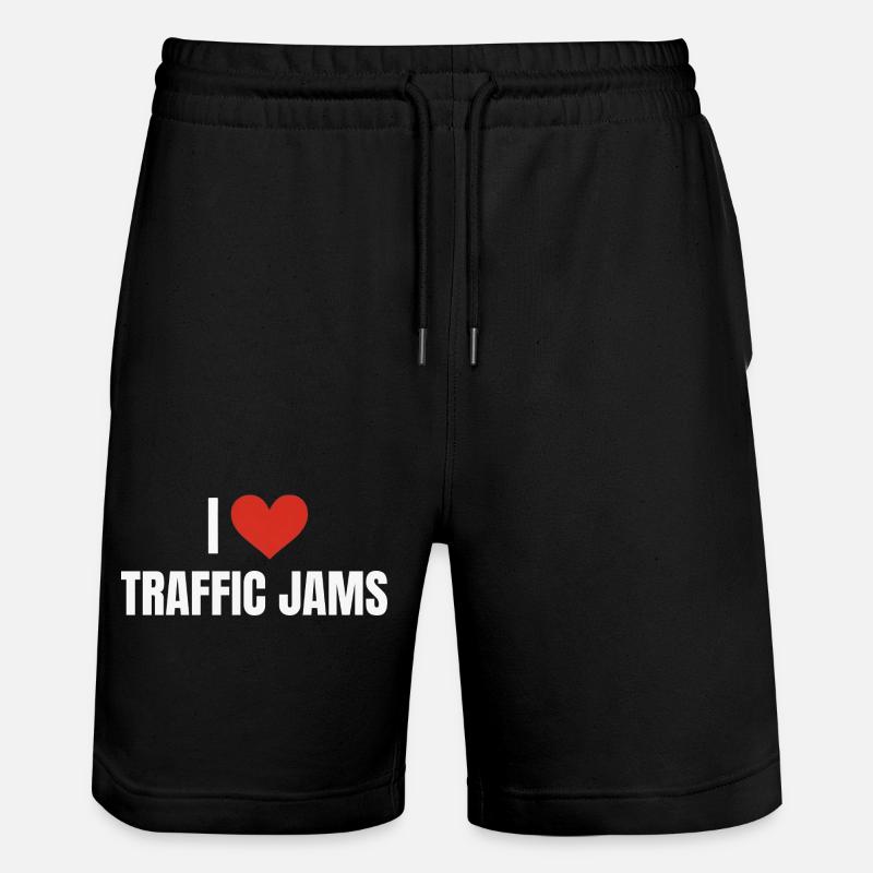 I ❤️ Embouteillages - Short de jogging bio TRAINER Stanley/Stella unisexe - noir