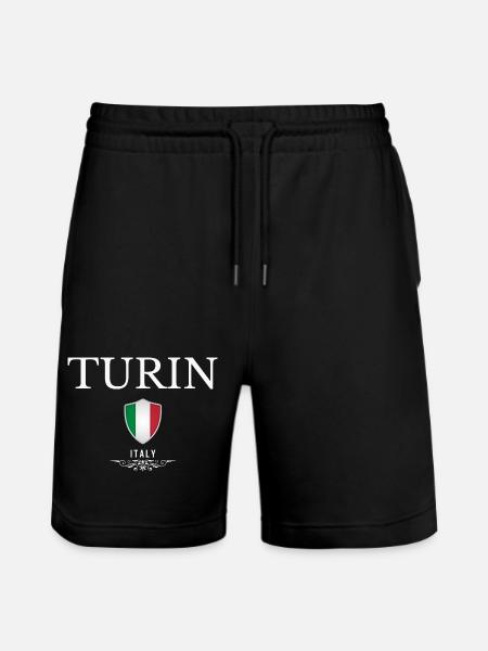 Torino Italy, souvenir Torino - Stanley/Stella Trainer Unisex Organic Jogging Shorts - black