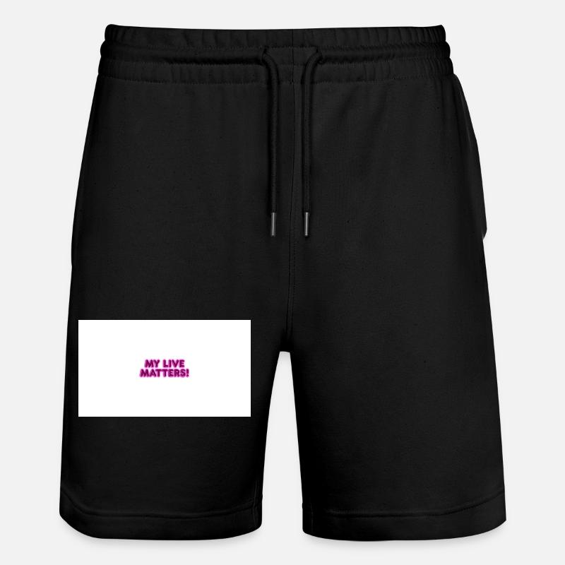 MY_LIVE_MATTERS_- - Stanley/Stella Unisex Bio Joggingshorts Trainer  - Schwarz