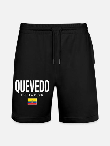 Quevedo Ecuador Ecuadorians - Stanley/Stella Trainer Unisex Organic Jogging Shorts - black